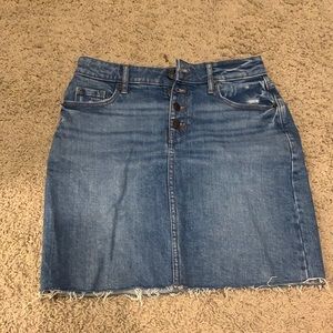Jean mini skirt